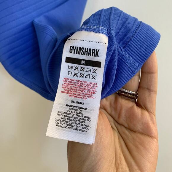 Gymshark Energy Seamless Cropped Leggings Size Medium High Rise Athleisure - Picture 12 of 14